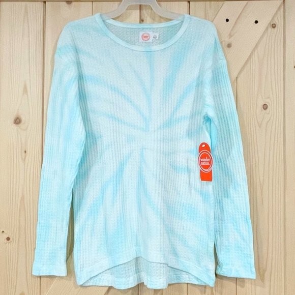 5/$20 NEW 10-12 Girls Tie-Dye Waffle Knit Shirt - Picture 1 of 5
